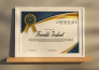create certificate templates, diploma or award certificate
